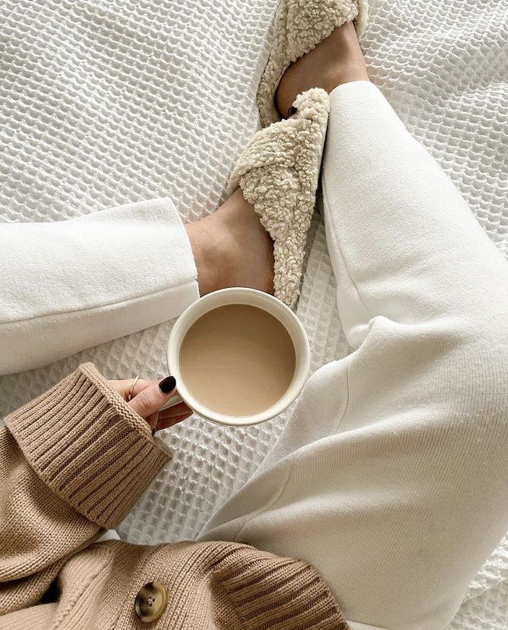 A quiet coffee moment at home